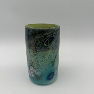 Hand-Blown Art Glass Vase