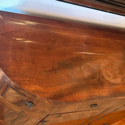 Regency Ebony-Banded Flame Mahogany Sideboard, Circa 1815