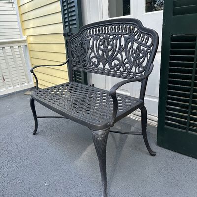 Hanamint Tuscany Cast Aluminum Garden Bench