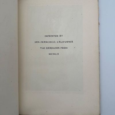 William Shakespeare “The Tragedie of Macbeth” – Grabhorn Press, 1952 – Limited Edition of 18