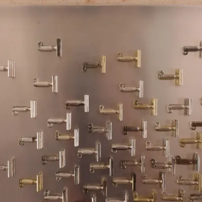 Terry Weldon “Detail for Textural Study – Metallic Razors on Tin” 1975 Metal Sculpture