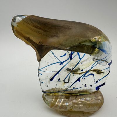 Gene H. Koss “Shape” 1986 Art Glass Sculpture
