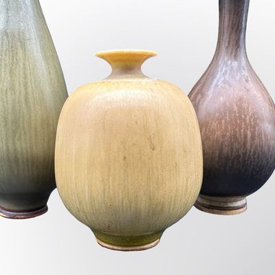 Berndt Friberg for Gustavsberg – Three Miniature Stoneware Vases