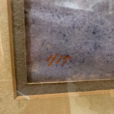Charles Henry Reinike Signed Abstract Monoprint – No. 1/15, Framed