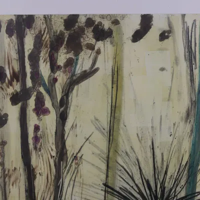 Allison Stewart “Wood Winds XIII” Monoprint – Signed & Titled