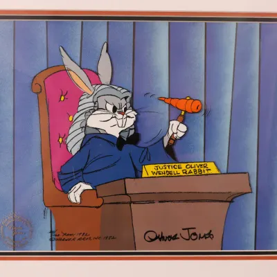 Chuck Jones “Justice Oliver Wendell Rabbit” Limited Edition Animation Cel, 1982