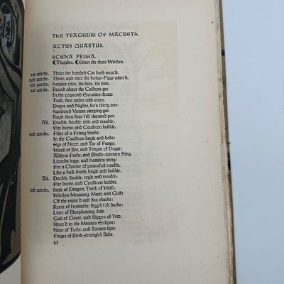 William Shakespeare “The Tragedie of Macbeth” – Grabhorn Press, 1952 – Limited Edition of 18