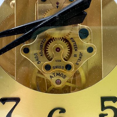 Jaeger-LeCoultre Atmos II Gilt Brass & Glass Mantel Clock