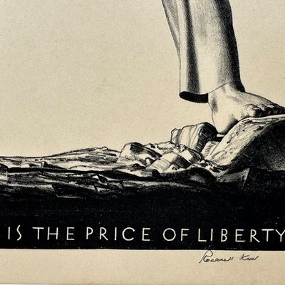 Rockwell Kent – “Eternal Vigilance is the Price of Liberty,” Signed Lithograph