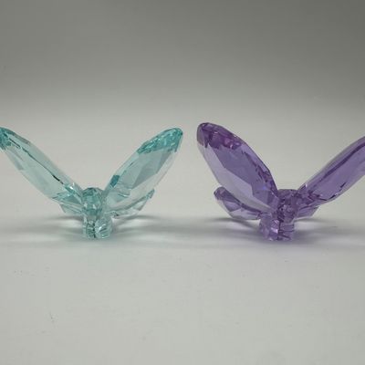 Pair of Swarovski Brilliant Butterfly Crystal Figurines