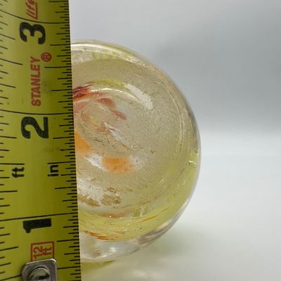 Hand-Blown Art Glass Perfume Bottle with Stopper