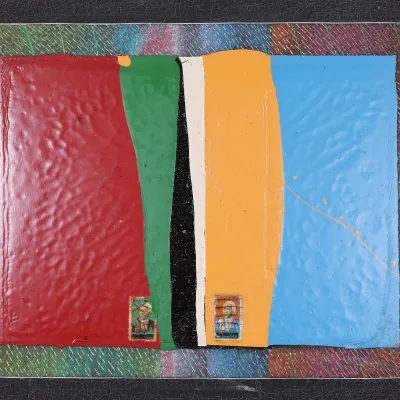 John T. Scott (1940–2007), “Letter to a Haitian Friend No. 1,” 1980–81, Mixed Media on Canvas
