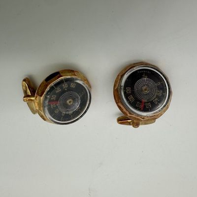 Vintage 1950s INVENTO German Thermometer Cufflinks