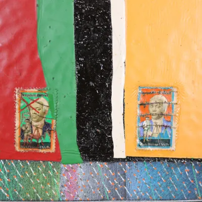 John T. Scott (1940–2007), “Letter to a Haitian Friend No. 1,” 1980–81, Mixed Media on Canvas