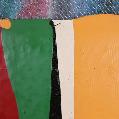 John T. Scott (1940–2007), “Letter to a Haitian Friend No. 1,” 1980–81, Mixed Media on Canvas