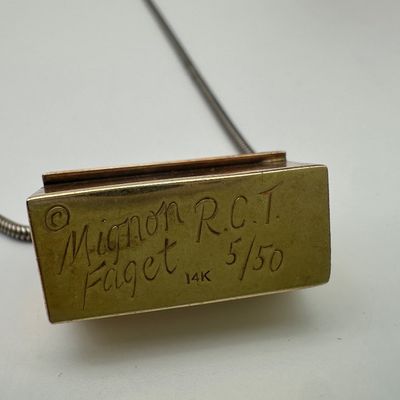 Mignon Faget Limited Edition 14K Gold Pendant Necklace, 5/50