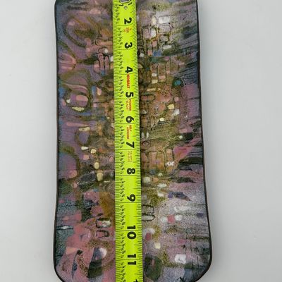 Helen Trivigno Abstract Enamel on Copper Tray