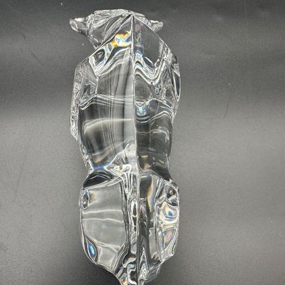 Baccarat Clear Crystal Bull Sculpture
