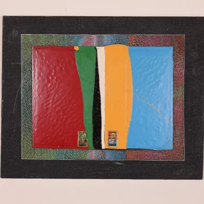 John T. Scott (1940–2007), “Letter to a Haitian Friend No. 1,” 1980–81, Mixed Media on Canvas