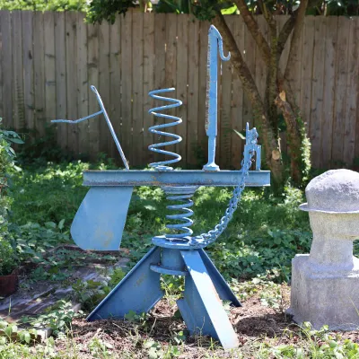 Martin Payton (American/Louisiana, b. 1948), “L’Amistad,” 1983, Unique Painted Steel Sculpture