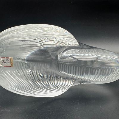 Baccarat Nautilus Shell Crystal Paperweight – Signed