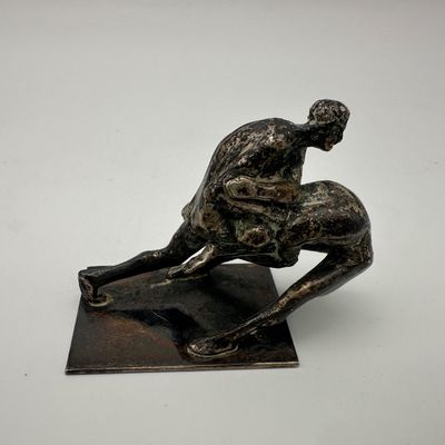 Figural Metal Sculpture of Two Intertwined Figures