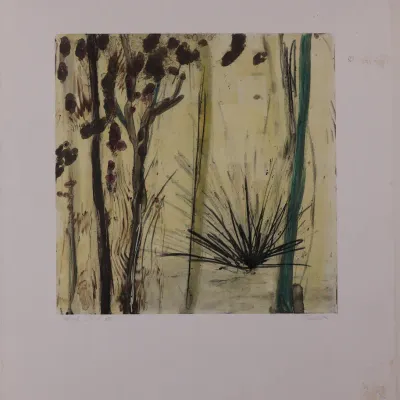 Allison Stewart “Wood Winds XIII” Monoprint – Signed & Titled