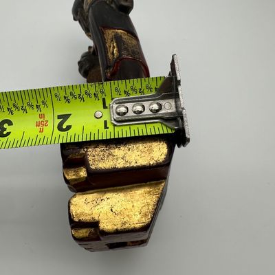 Chinese Carved Gilt & Polychrome Wood Figural Group