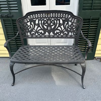 Hanamint Tuscany Cast Aluminum Garden Bench