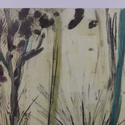 Allison Stewart “Wood Winds XIII” Monoprint – Signed & Titled