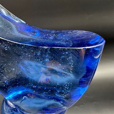 Maurice Alvarado “Blue Torso” Blown Glass Sculpture