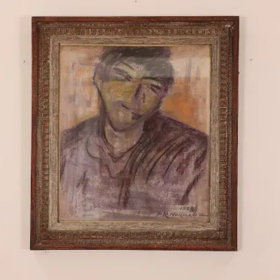 Peter Roussel Norman (1903–1975), Portrait of a Man, 1959, Signed Painting
