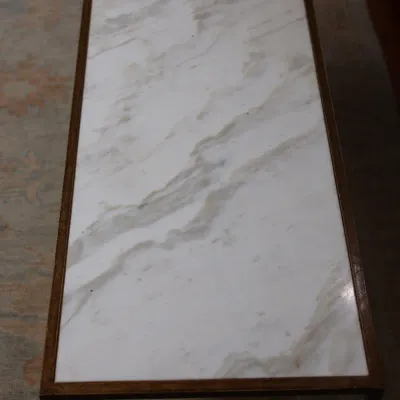 Mid-Century Modern Marble Top Coffee Table