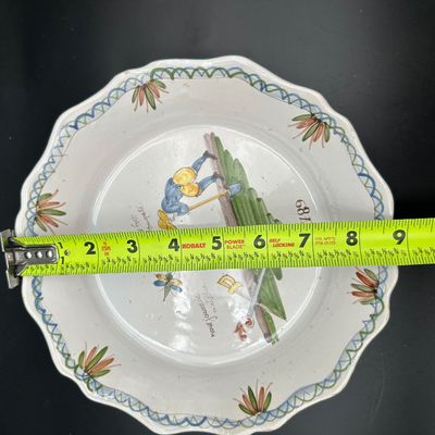 French Faience “Three Estates” Revolutionary-Style Plate
