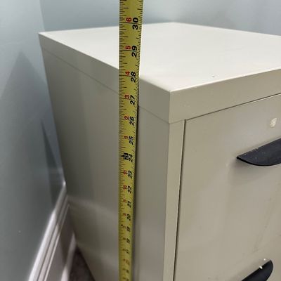 2-Drawer Mobile Metal Filing Cabinet