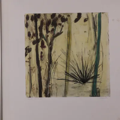 Allison Stewart “Wood Winds XIII” Monoprint – Signed & Titled