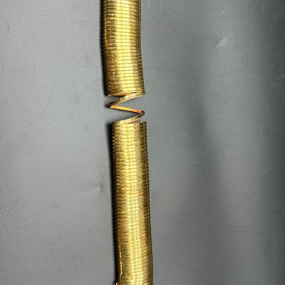 Italian 18K Gold Wide Tubogas Bracele