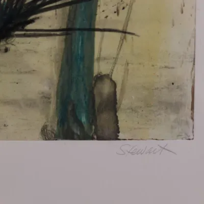 Allison Stewart “Wood Winds XIII” Monoprint – Signed & Titled