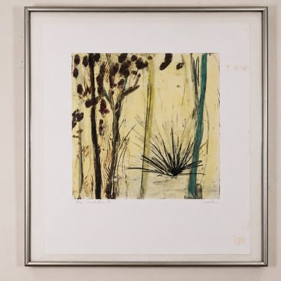 Allison Stewart “Wood Winds XIII” Monoprint – Signed & Titled