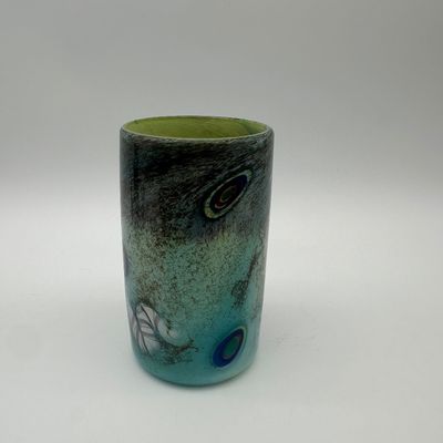 Hand-Blown Art Glass Vase