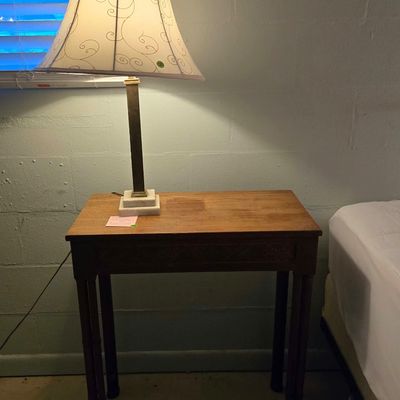 Side table and lamp