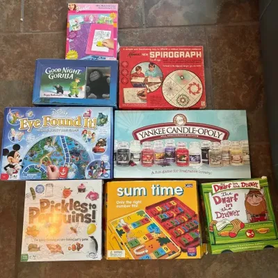 Yankee Candle, Disney, Barbie & More Kid Friendly Board Game Lot