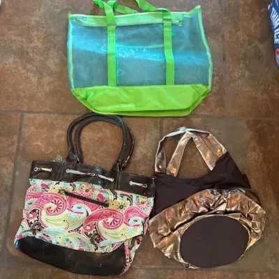 Y2K Purse Set Of 2 & Regular Tote Bags 