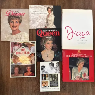 Lot Of 7 Princess Diana Books 