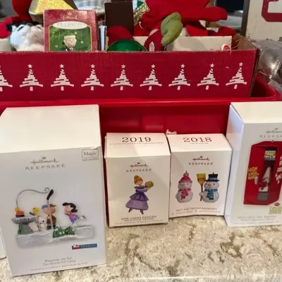 Large Collection Of Ornaments - Hallmark, Homemade 
