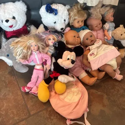 Vintage Dolphin, White Bears, Mickey Mouse Dolls & More