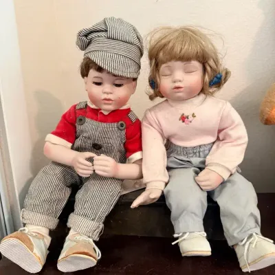Hamilton Collection With COA First Kiss Boy And Girl 