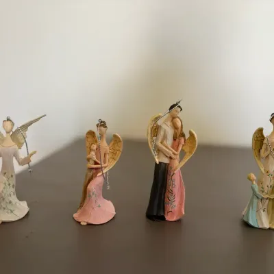 Set of 4 Giftcraft Eden’s Angels Figurine Ornaments – Freedom, Kindness, Love & Trust – 2008