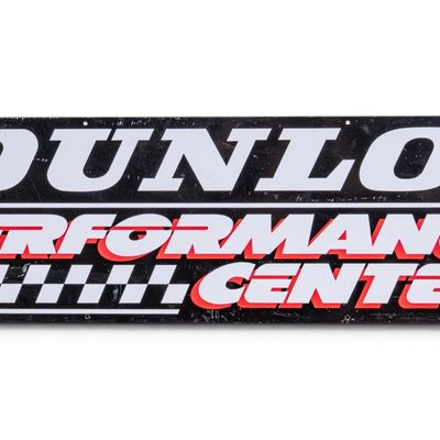 Sale Photo Thumbnail #5: Dunlop Performance Two-Sided Metal Sign