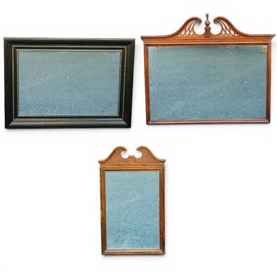 Sale Photo Thumbnail #340: 3 Framed Wall Mirrors, Various Styles